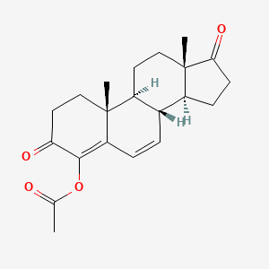 [(8R,9S,10R,13S,14S)-10,13-dimethyl-3,17-dioxo-2,8,9,11,12,14,15,16-octahydro-1H-cyclopenta[a]phenanthren-4-yl] acetate
