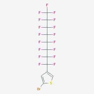molecular formula C12H2BrF17S B15167359 2-Bromo-4-(heptadecafluorooctyl)thiophene CAS No. 426258-05-1