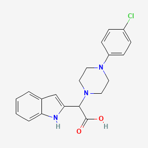 [4-(4-Chloro-phenyl)-piperazin-1-YL]-(1H-indol-2-YL)-acetic acid