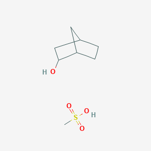molecular formula C8H16O4S B15167419 Methanesulfonic acid--bicyclo[2.2.1]heptan-2-ol (1/1) CAS No. 480430-22-6