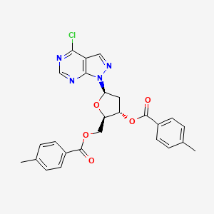 4-CHLORO-1-(3,5-DI-O-TOLUOYL-beta-D-2-DEOXYRIBOFURANOSYL)PYRAZOLO[3,4-D]PYRIMIDINE