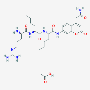 molecular formula C31H48N8O8 B1516750 H-Arg-Nle-Nle-ACC 