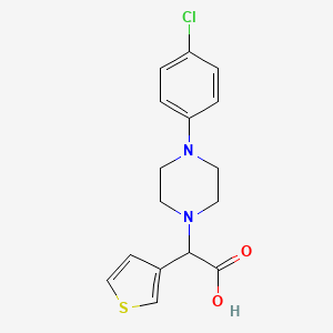 [4-(4-Chloro-phenyl)-piperazin-1-YL]-thiophen-3-YL-acetic acid