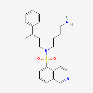 molecular formula C23H29N3O2S B15167608 N-(4-Aminobutyl)-N-(3-phenylbutyl)isoquinoline-5-sulfonamide CAS No. 651307-41-4