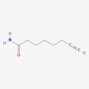 molecular formula C8H13NO B15167693 Oct-7-ynamide CAS No. 873405-12-0