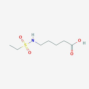molecular formula C7H15NO4S B15167713 5-[(Ethanesulfonyl)amino]pentanoic acid CAS No. 872841-58-2