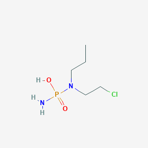 molecular formula C5H14ClN2O2P B15167768 N-(2-Chloroethyl)-N-propylphosphorodiamidic acid CAS No. 491876-26-7