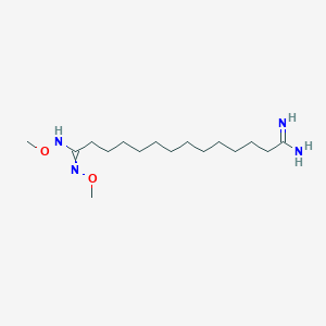 molecular formula C16H34N4O2 B15167807 N~1~,N'~1~-Dimethoxytetradecanediimidamide CAS No. 648440-41-9