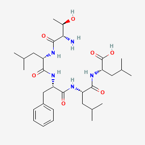 molecular formula C31H51N5O7 B15167850 L-Threonyl-L-leucyl-L-phenylalanyl-L-leucyl-L-leucine CAS No. 635302-34-0