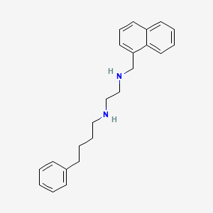 molecular formula C23H28N2 B15167871 N~1~-[(Naphthalen-1-yl)methyl]-N~2~-(4-phenylbutyl)ethane-1,2-diamine CAS No. 627522-06-9