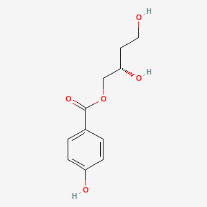 molecular formula C11H14O5 B15167969 (2S)-2,4-Dihydroxybutyl 4-hydroxybenzoate CAS No. 877667-63-5