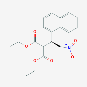 molecular formula C19H21NO6 B15168026 Diethyl [(1S)-1-(naphthalen-1-yl)-2-nitroethyl]propanedioate CAS No. 620960-33-0