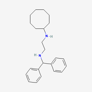 molecular formula C23H32N2 B15168096 N~1~-Cyclooctyl-N~2~-(diphenylmethyl)ethane-1,2-diamine CAS No. 627520-45-0