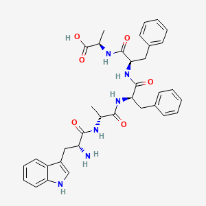 molecular formula C35H40N6O6 B15168098 D-Tryptophyl-D-alanyl-D-phenylalanyl-D-phenylalanyl-D-alanine CAS No. 644997-55-7