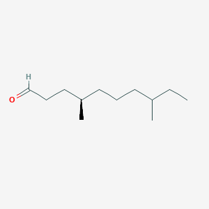 molecular formula C12H24O B15168195 (4R)-4,8-Dimethyldecanal CAS No. 632340-07-9