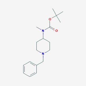 molecular formula C18H28N2O2 B151682 tert-Butyl (1-benzylpiperidin-4-yl)(methyl)carbamate CAS No. 139062-92-3