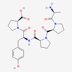 molecular formula C27H37N5O7 B15168293 L-Alanyl-L-prolyl-L-prolyl-L-tyrosyl-L-proline CAS No. 648907-51-1