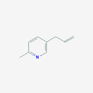 molecular formula C9H11N B15168330 2-Methyl-5-(2-propenyl)-pyridine 