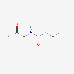 molecular formula C7H12ClNO2 B15168342 Acetyl chloride,[(3-methyl-1-oxobutyl)amino]- 