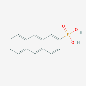 molecular formula C14H11O3P B15168351 Anthracen-2-ylphosphonic acid CAS No. 642471-55-4