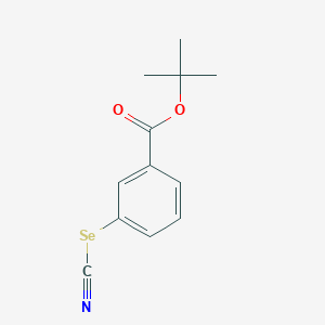 molecular formula C12H13NO2Se B15168407 Benzoic acid, 3-selenocyanato-, 1,1-dimethylethyl ester CAS No. 602307-41-5