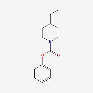 molecular formula C14H19NO2 B15168467 Phenyl 4-ethylpiperidine-1-carboxylate CAS No. 651053-80-4