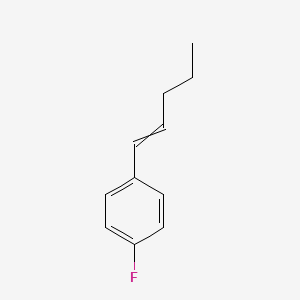 molecular formula C11H13F B15168475 1-Fluoro-4-(pent-1-en-1-yl)benzene CAS No. 592527-97-4