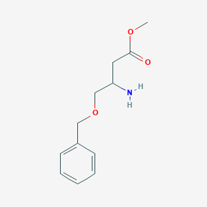 molecular formula C12H17NO3 B15168479 Methyl 3-amino-4-(benzyloxy)butanoate CAS No. 650601-42-6