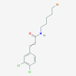 molecular formula C14H16BrCl2NO B15168598 N-(5-Bromopentyl)-3-(3,4-dichlorophenyl)prop-2-enamide CAS No. 603152-34-7