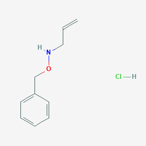 molecular formula C10H14ClNO B15168613 N-phenylmethoxyprop-2-en-1-amine;hydrochloride CAS No. 650635-30-6