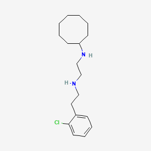 molecular formula C18H29ClN2 B15168625 N~1~-[2-(2-Chlorophenyl)ethyl]-N~2~-cyclooctylethane-1,2-diamine CAS No. 627524-77-0