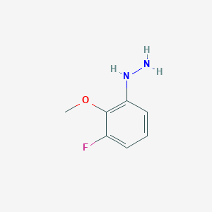 molecular formula C7H9FN2O B15168628 (3-Fluoro-2-methoxyphenyl)hydrazine CAS No. 887596-87-4