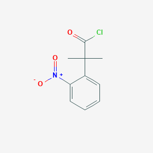 2-Methyl-2-(2-nitrophenyl)propanoyl chloride