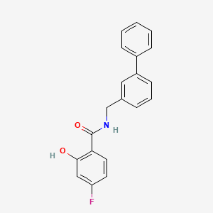 molecular formula C20H16FNO2 B15168706 N-[([1,1'-Biphenyl]-3-yl)methyl]-4-fluoro-2-hydroxybenzamide CAS No. 648924-38-3