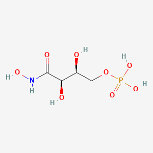 molecular formula C4H10NO8P B15168740 Butanamide, N,2,3-trihydroxy-4-(phosphonooxy)-, (2R,3S)- CAS No. 628339-03-7