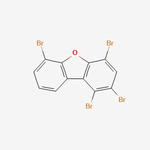 molecular formula C12H4Br4O B15168795 1,2,4,6-Tetrabromo-dibenzofuran CAS No. 617707-63-8