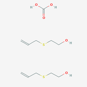 molecular formula C11H22O5S2 B15168799 Carbonic acid--2-[(prop-2-en-1-yl)sulfanyl]ethan-1-ol (1/2) CAS No. 874113-76-5