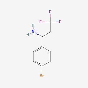 (1R)-1-(4-bromophenyl)-3,3,3-trifluoropropan-1-amine