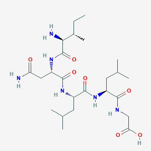 molecular formula C24H44N6O7 B15168903 L-Isoleucyl-L-asparaginyl-L-leucyl-L-leucylglycine CAS No. 883969-65-1