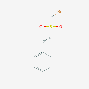 molecular formula C9H9BrO2S B15168908 Benzene, [(1E)-2-[(bromomethyl)sulfonyl]ethenyl]- CAS No. 648428-34-6