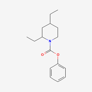 molecular formula C16H23NO2 B15168958 Phenyl 2,4-diethylpiperidine-1-carboxylate CAS No. 651053-84-8