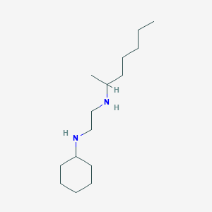 molecular formula C15H32N2 B15168966 N~1~-Cyclohexyl-N~2~-(heptan-2-yl)ethane-1,2-diamine CAS No. 627527-28-0