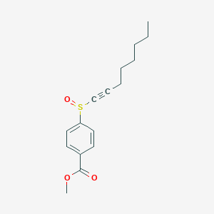 molecular formula C16H20O3S B15168968 Methyl 4-(oct-1-yne-1-sulfinyl)benzoate CAS No. 648436-56-0