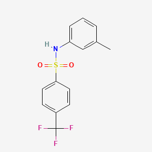 molecular formula C14H12F3NO2S B15169018 N-(3-methylphenyl)-4-(trifluoromethyl)benzenesulfonamide 