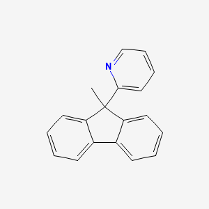 molecular formula C19H15N B15169072 2-(9-Methyl-9H-fluoren-9-YL)pyridine CAS No. 629624-83-5