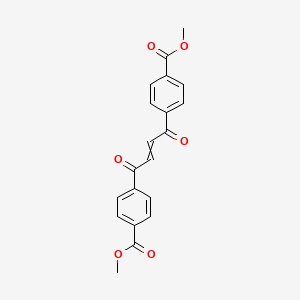 molecular formula C20H16O6 B15169093 Dimethyl 4,4'-(1,4-dioxobut-2-ene-1,4-diyl)dibenzoate CAS No. 647846-52-4