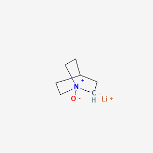 molecular formula C7H12LiNO B15169114 Lithium 1-oxo-1lambda~5~-azabicyclo[2.2.2]octan-2-ide CAS No. 917919-35-8