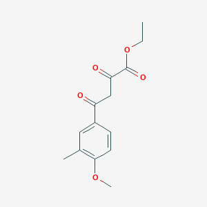 molecular formula C14H16O5 B1516923 Ethyl 4-(4-methoxy-3-methylphenyl)-2,4-dioxobutanoate 