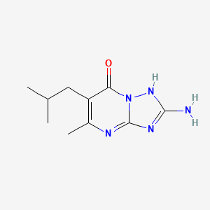 molecular formula C10H15N5O B1516928 2-Amino-6-isobutyl-5-methyl[1,2,4]triazolo[1,5-A]pyrimidin-7-OL CAS No. 915924-07-1