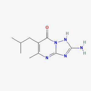 2-Amino-6-isobutyl-5-methyl[1,2,4]triazolo[1,5-A]pyrimidin-7-OL